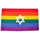 Rainbow flag with star 3 x 5  FL6